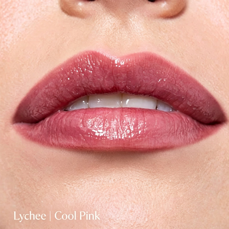 Lychee cool pink lip oil