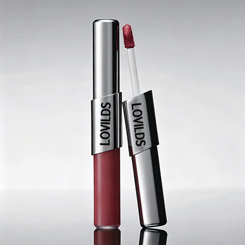 Perfect Twin Lip — Dual-Ended Liquid Lipstick with Velvet Matte Color and Glossy Shine