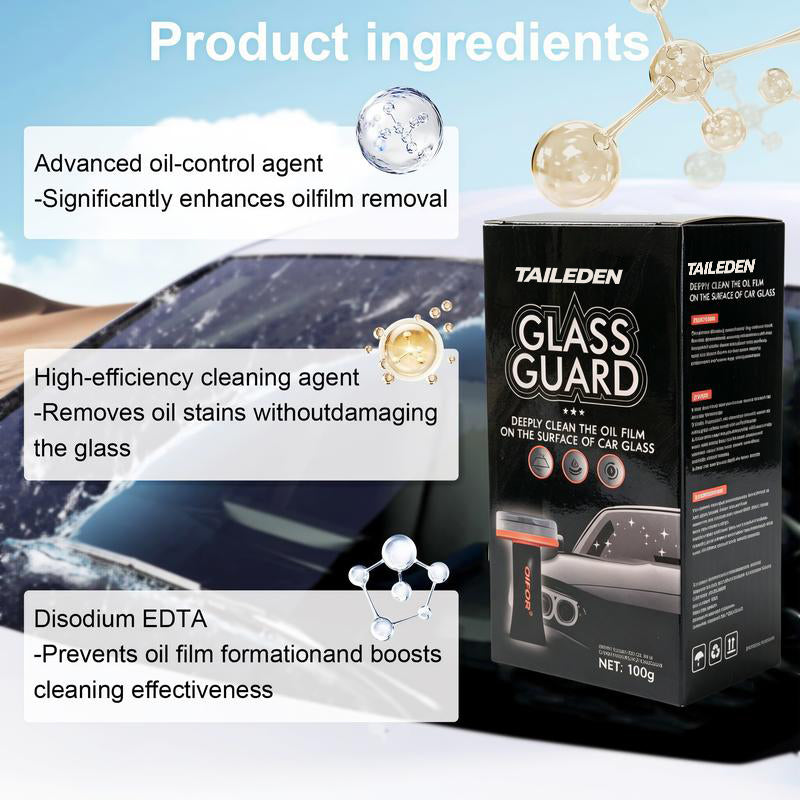 Automotive glass cleaning formula