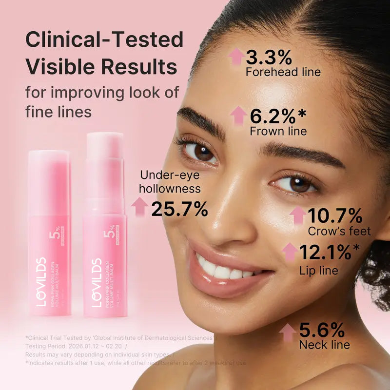 PDRN Pink Collagen Volume Multi Balm | All In One Volufiline, PDRN, NAD Stick for Youthful-Looking