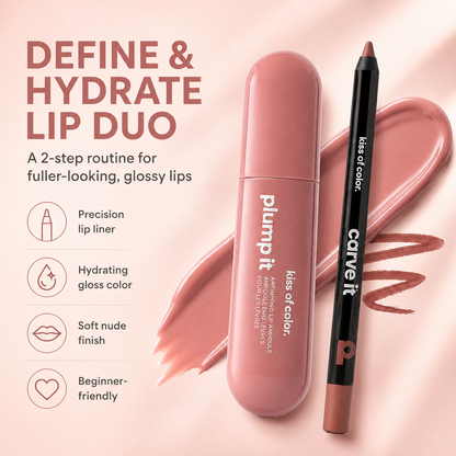 Define & Hydrate Lip Duo – Lip Liner + Gloss Bundle