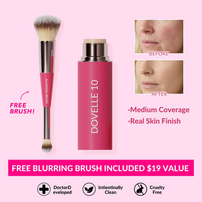 Final 6 hours 70% off:🌸 Peptide Blur Stick Foundation with Brush