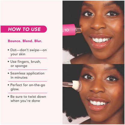 Final 6 hours 70% off:🌸 Peptide Blur Stick Foundation with Brush
