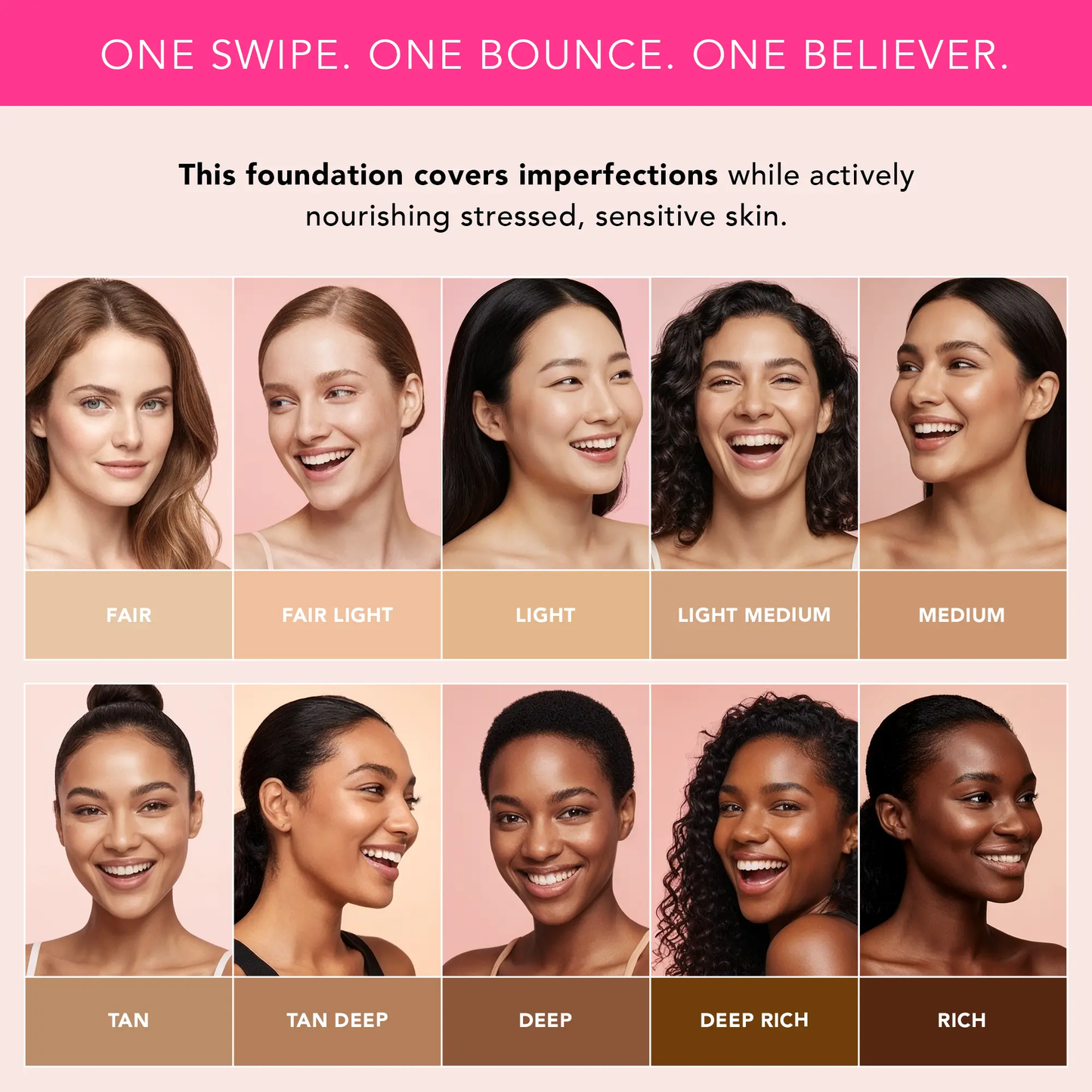 Final 6 hours 70% off:🌸 Peptide Blur Stick Foundation with Brush